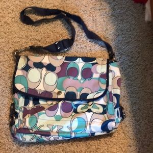 Coach cross body book bag